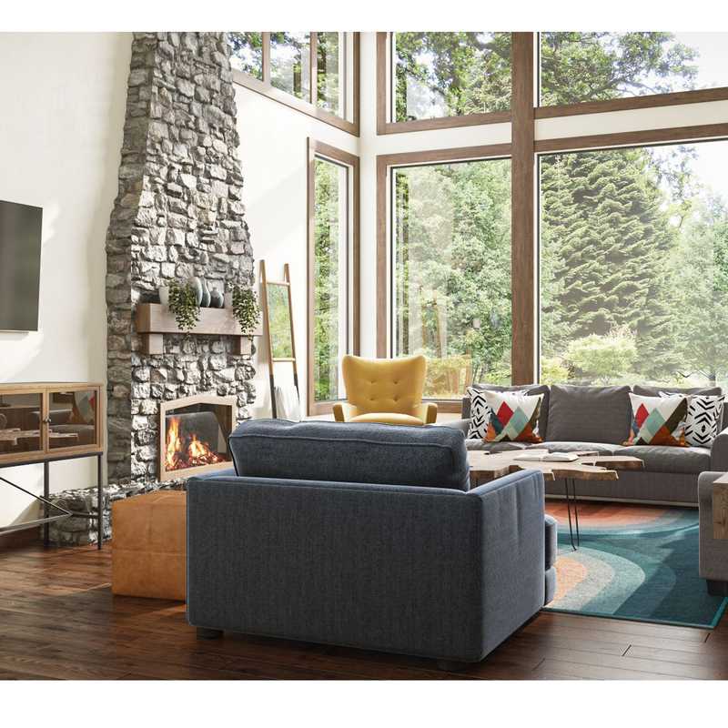 Modern, Industrial Living Room Design by Havenly Interior Designer Alycia