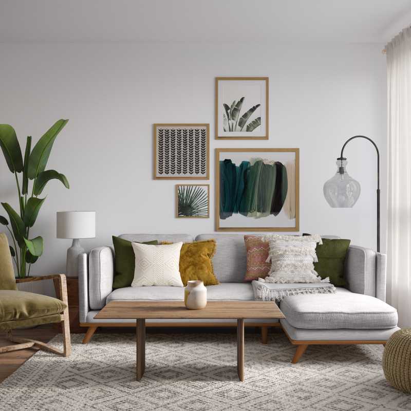 Bohemian, Scandinavian Living Room Design by Havenly Interior Designer Emmanuel