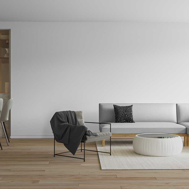 Minimal Living Room Design by Havenly Interior Designer Veronica
