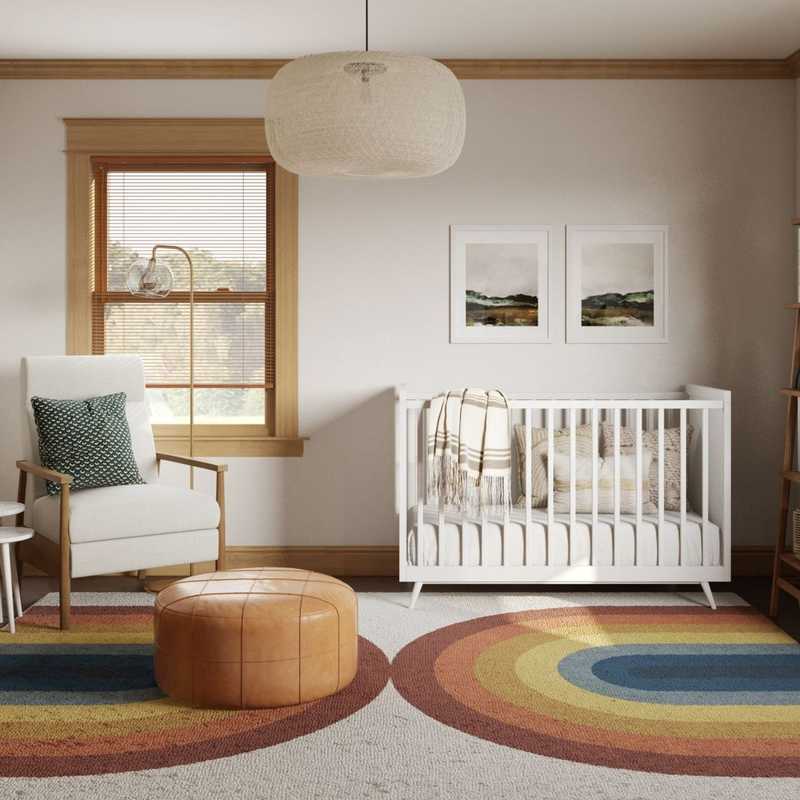 Modern, Bohemian, Scandinavian Nursery Design by Havenly Interior Designer Andrea