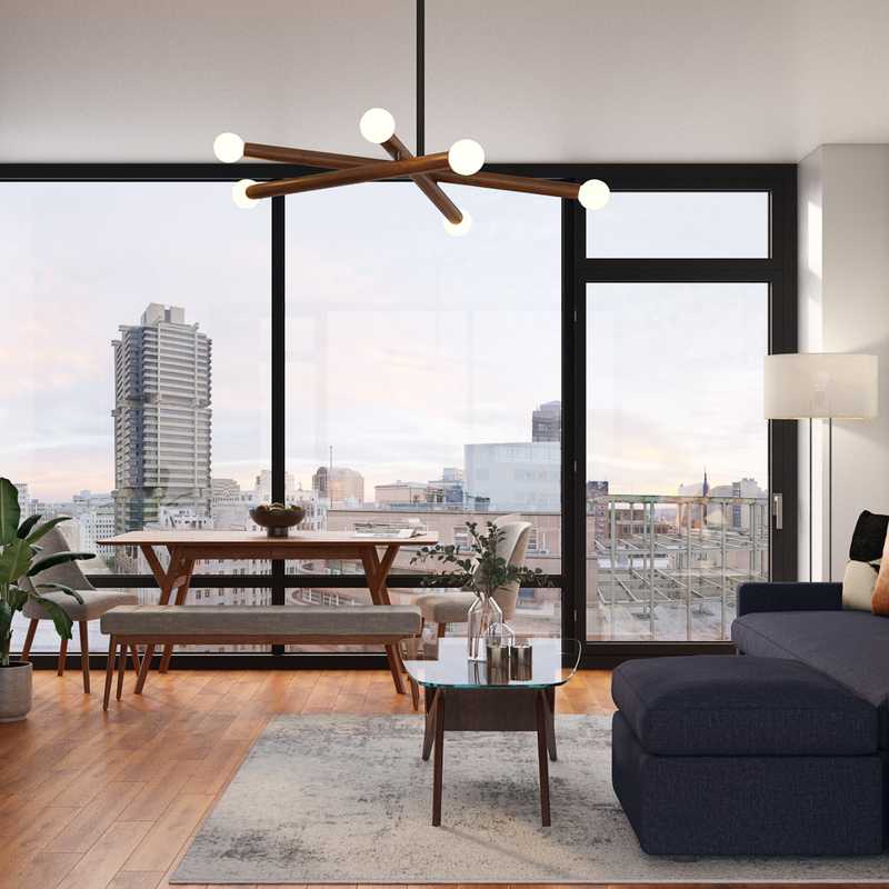 Contemporary, Midcentury Modern Living Room Design by Havenly Interior Designer Anny