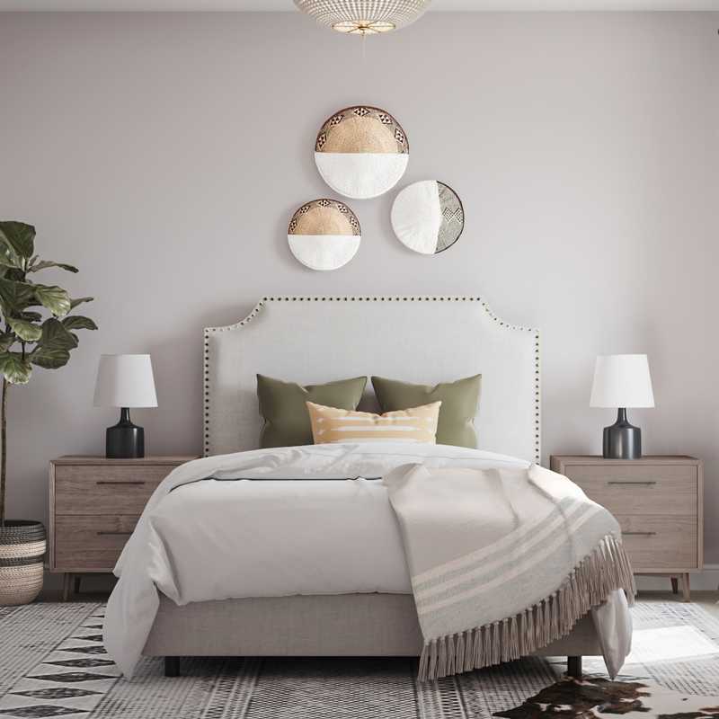 Rustic, Transitional, Southwest Inspired, Scandinavian Bedroom Design by Havenly Interior Designer Ana