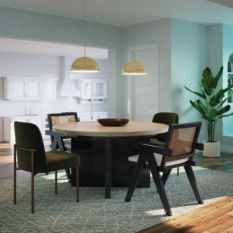 Modern, Industrial, Scandinavian Dining Room Design by Havenly Interior Designer Maria