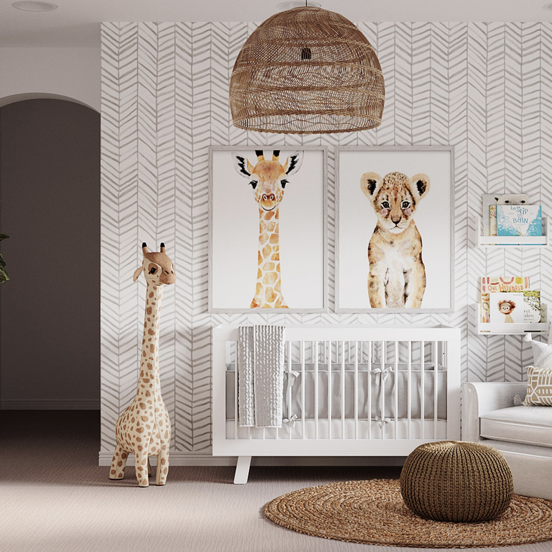 Contemporary, Classic, Transitional Nursery Design by Havenly Interior Designer Stacy