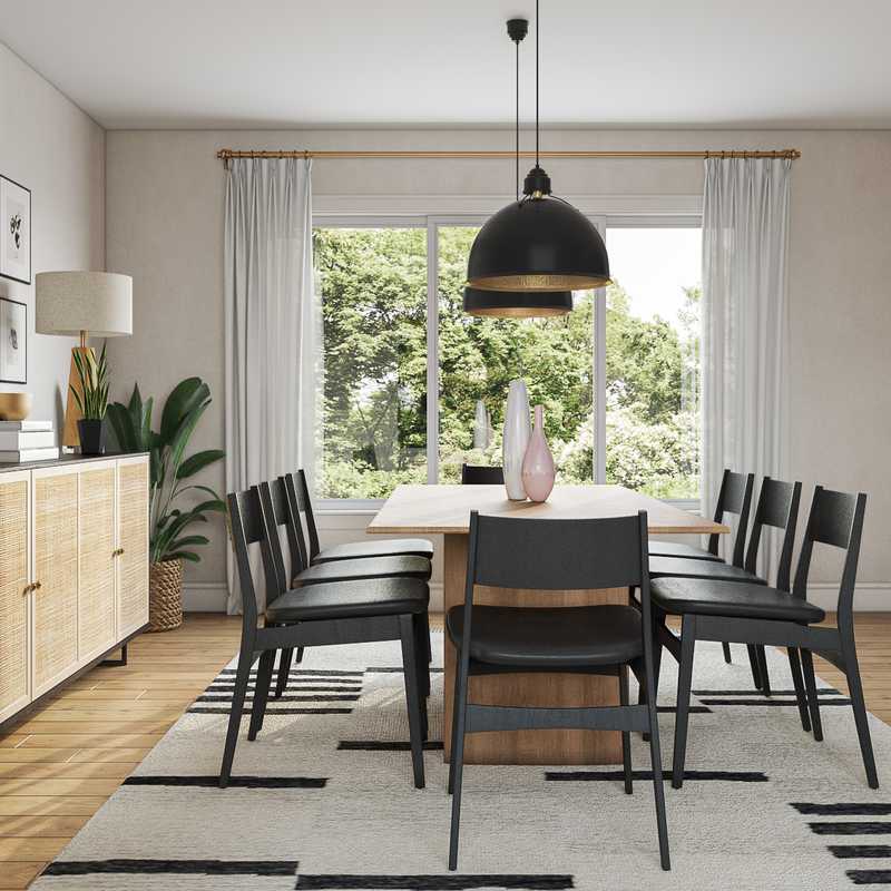Midcentury Modern, Scandinavian Dining Room Design by Havenly Interior Designer Caitlin