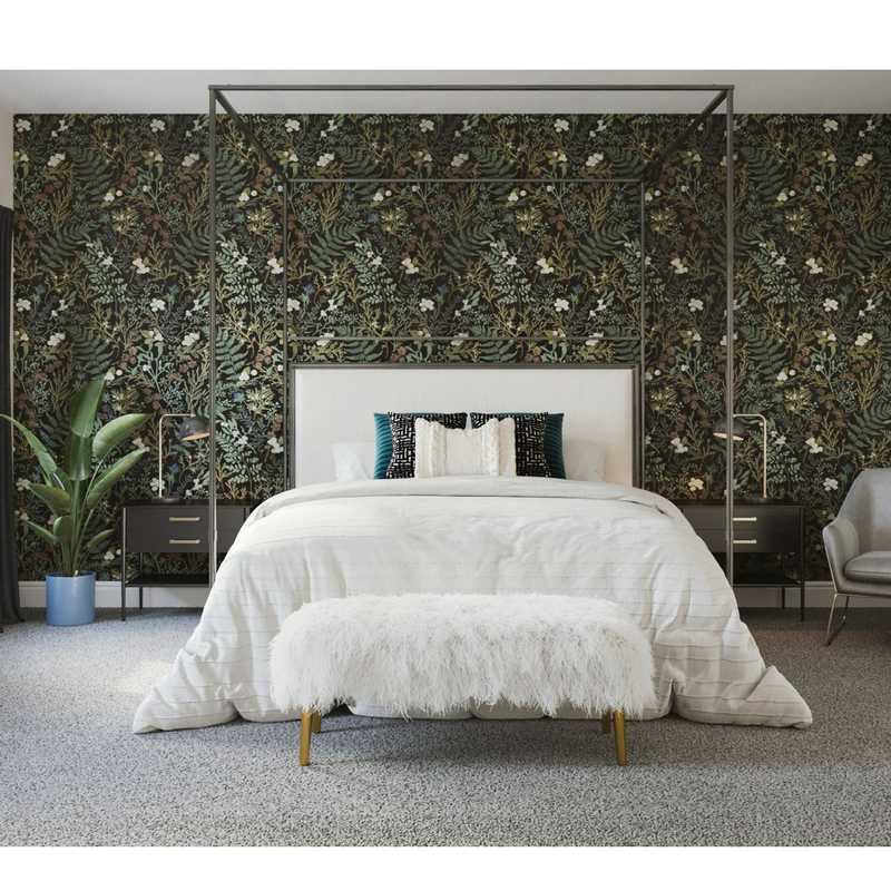 Eclectic, Bohemian, Glam Bedroom Design by Havenly Interior Designer Alycia