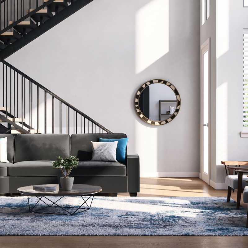 Modern, Minimal Living Room Design by Havenly Interior Designer Faith