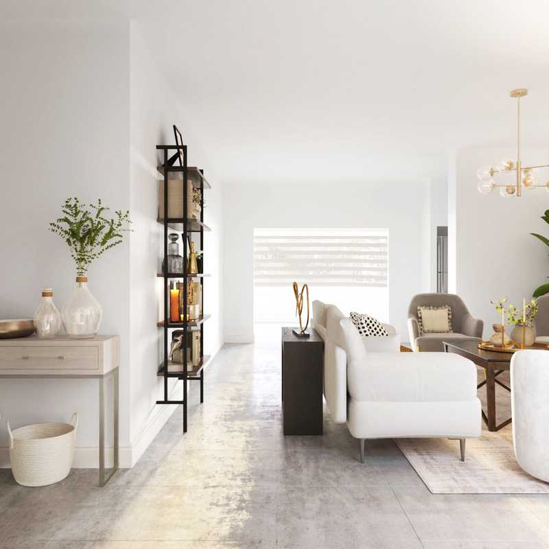 Contemporary, Modern, Glam Living Room Design by Havenly Interior Designer Athina