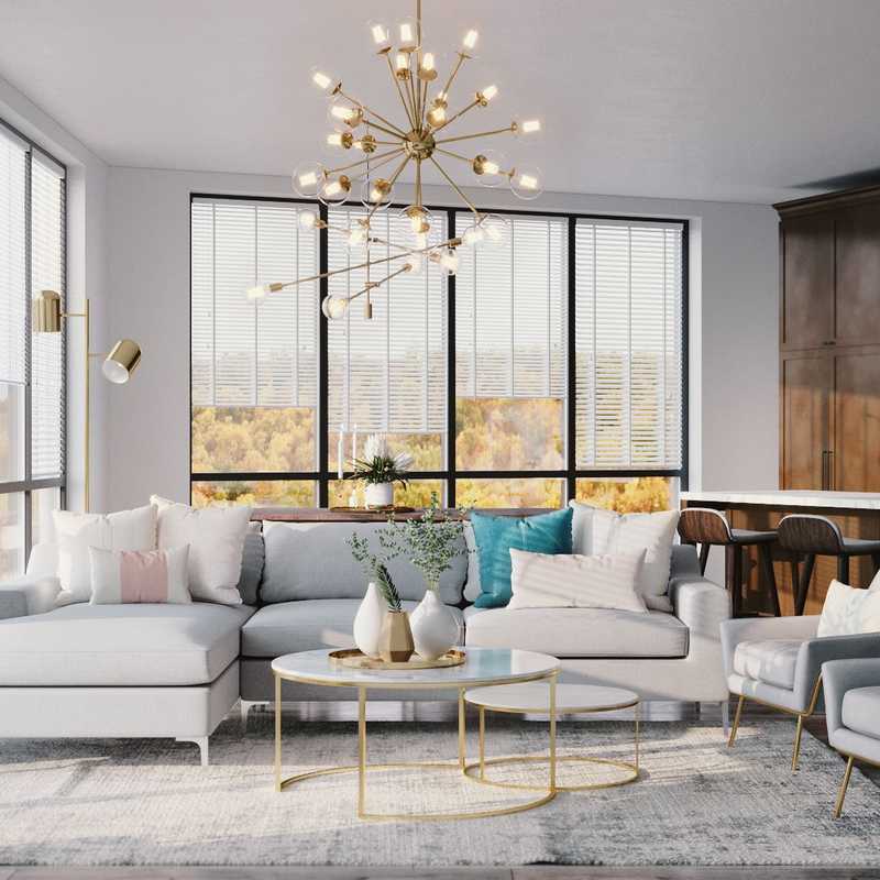 Contemporary, Modern Living Room Design by Havenly Interior Designer Athina
