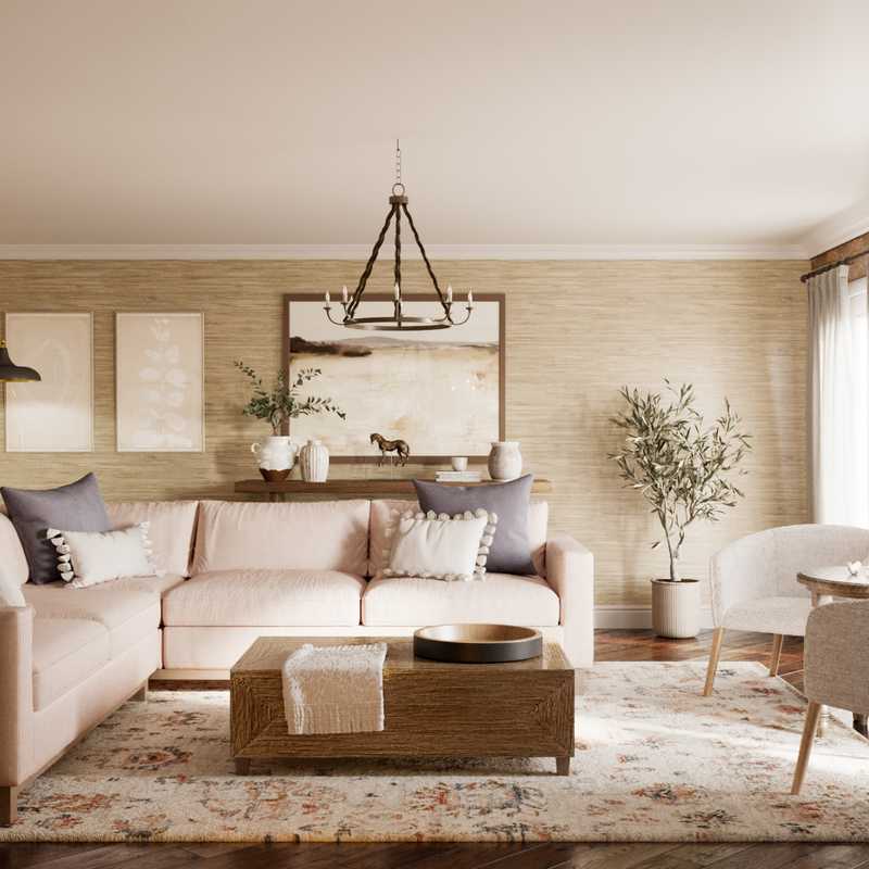 Modern, Farmhouse, Rustic Living Room Design by Havenly Interior Designer Marisa