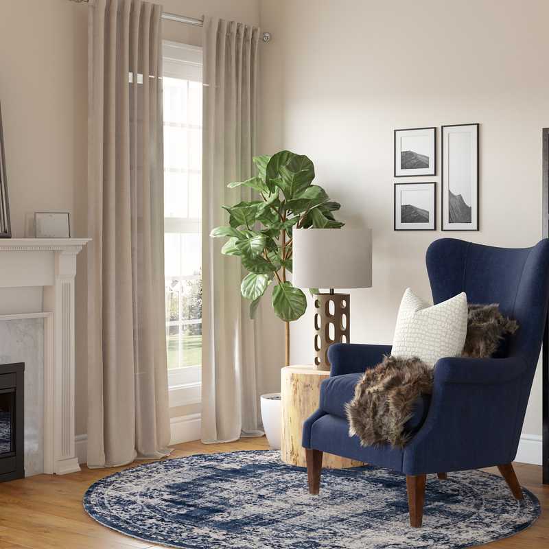 Bohemian, Farmhouse, Rustic Living Room Design by Havenly Interior Designer Hadasa