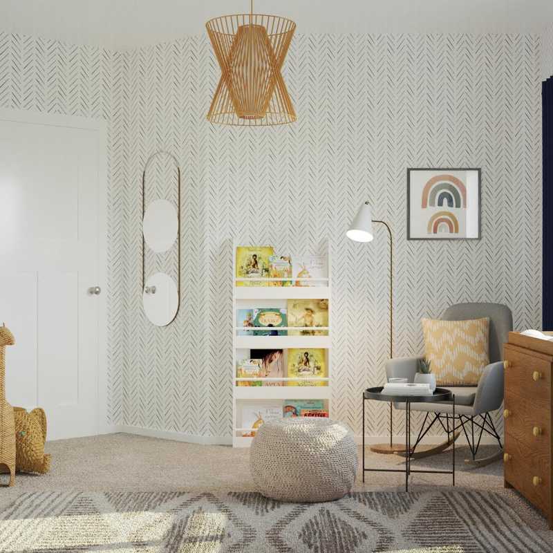 Contemporary, Modern, Classic, Eclectic, Bohemian, Industrial, Rustic, Midcentury Modern, Scandinavian Nursery Design by Havenly Interior Designer Kylie