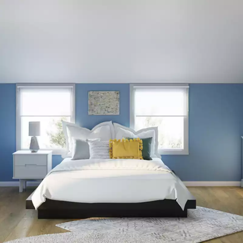 Bohemian, Scandinavian Bedroom Design by Havenly Interior Designer Erin