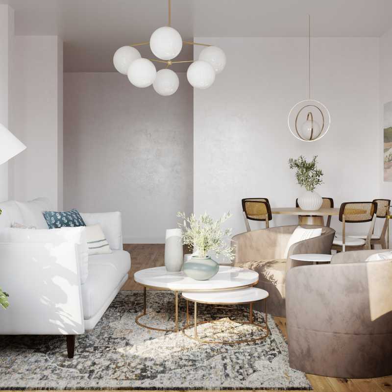 Bohemian Living Room Design by Havenly Interior Designer Chanel