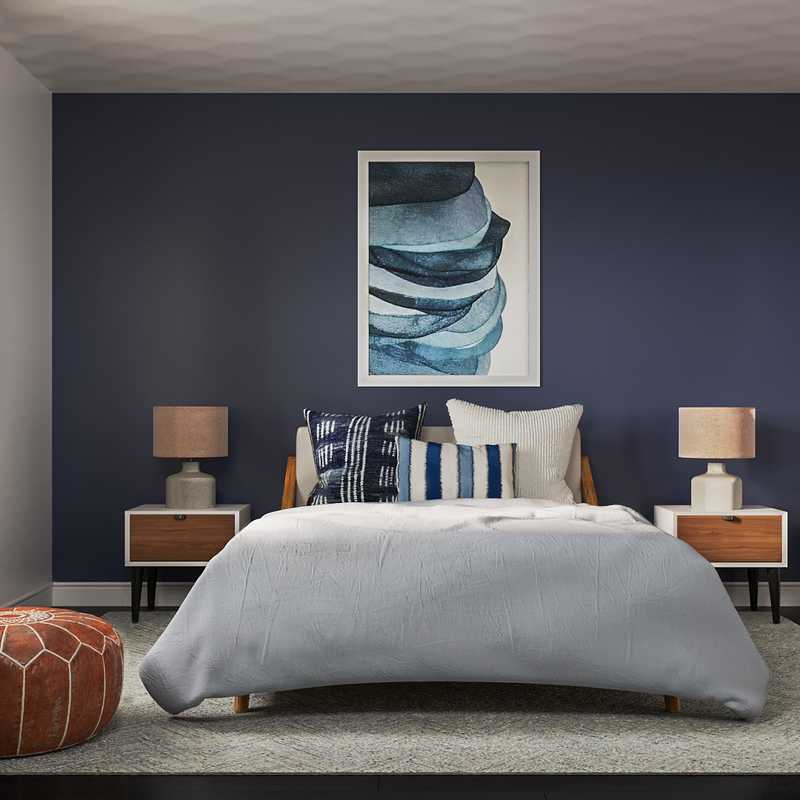 Midcentury Modern Bedroom Design by Havenly Interior Designer Priscila