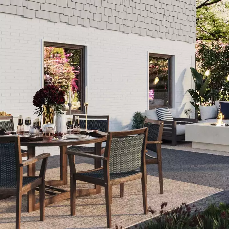 Classic Outdoor Space Design by Havenly Interior Designer Sara