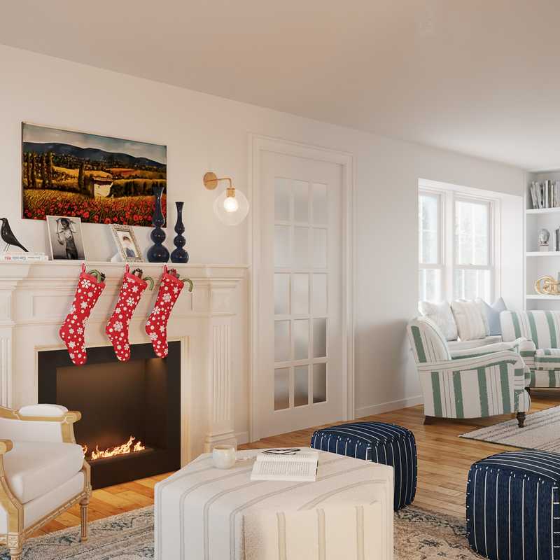 Classic, Traditional Living Room Design by Havenly Interior Designer Caroline