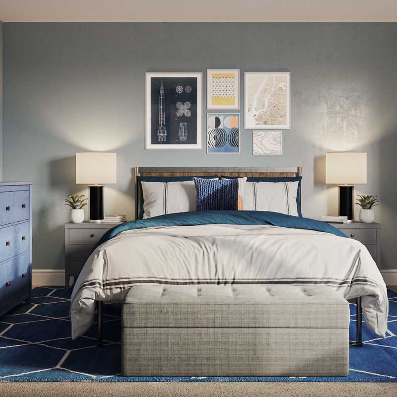 Contemporary, Classic Bedroom Design by Havenly Interior Designer Kelsey