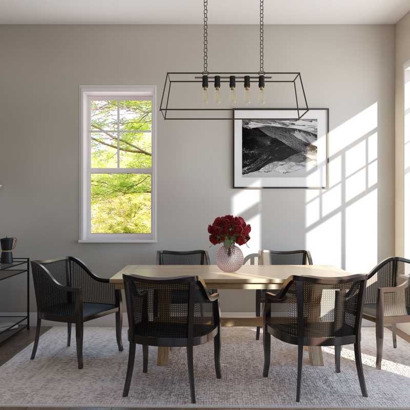 Modern, Farmhouse Dining Room Design by Havenly Interior Designer Mariel