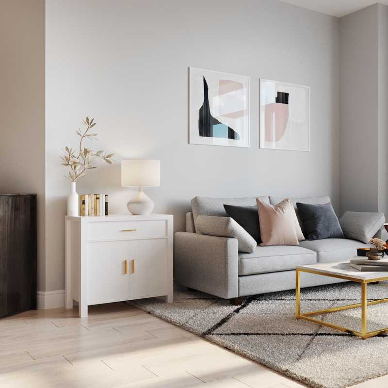 Minimal Living Room Design by Havenly Interior Designer Angeles