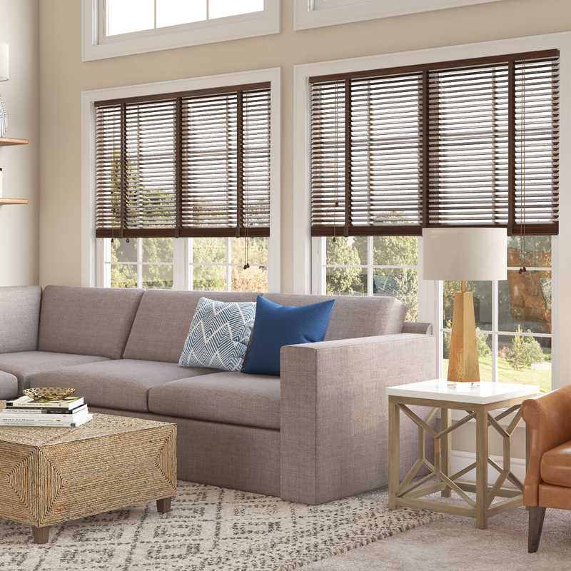 Farmhouse Living Room Design by Havenly Interior Designer Taylor