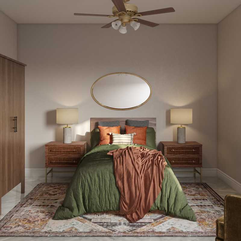 Midcentury Modern Bedroom Design by Havenly Interior Designer Abril