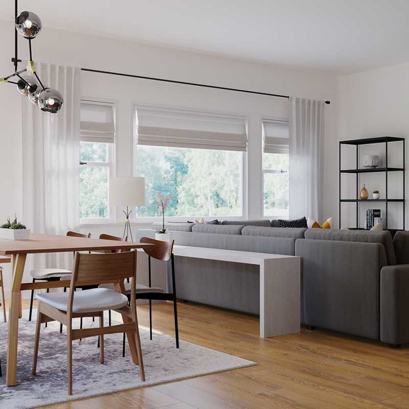 Contemporary, Modern, Midcentury Modern, Minimal Living Room Design by Havenly Interior Designer Erin