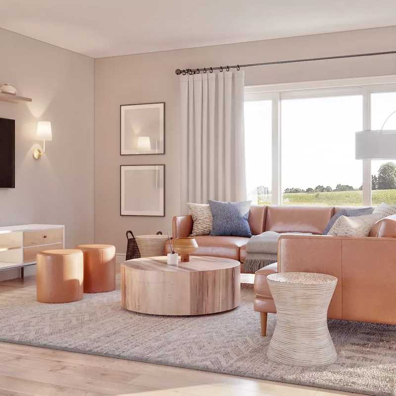 Contemporary, Scandinavian Living Room Design by Havenly Interior Designer Anny