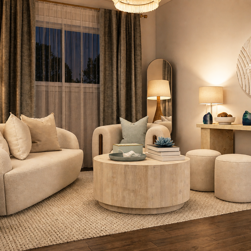 Contemporary, Bohemian Living Room Design by Havenly Interior Designer Sharon