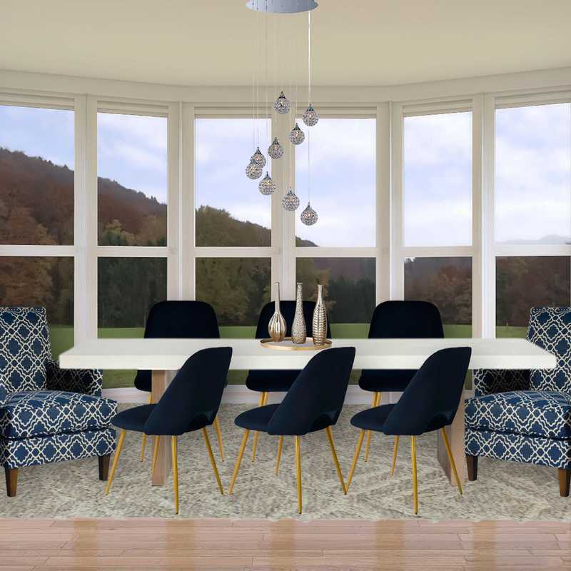 Contemporary Dining Room Design by Havenly Interior Designer Leonora