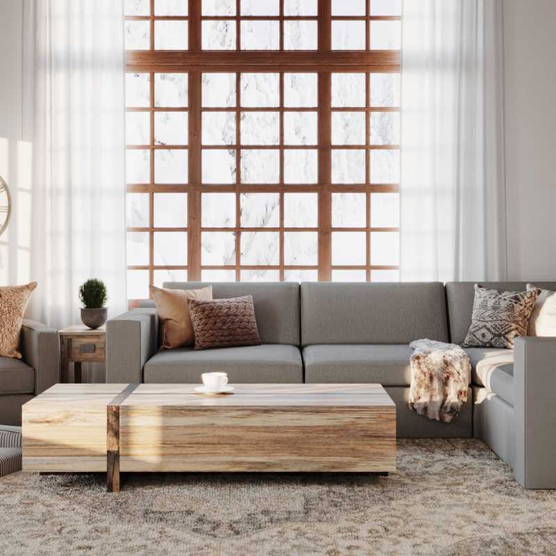 Farmhouse, Rustic Living Room Design by Havenly Interior Designer Ilona
