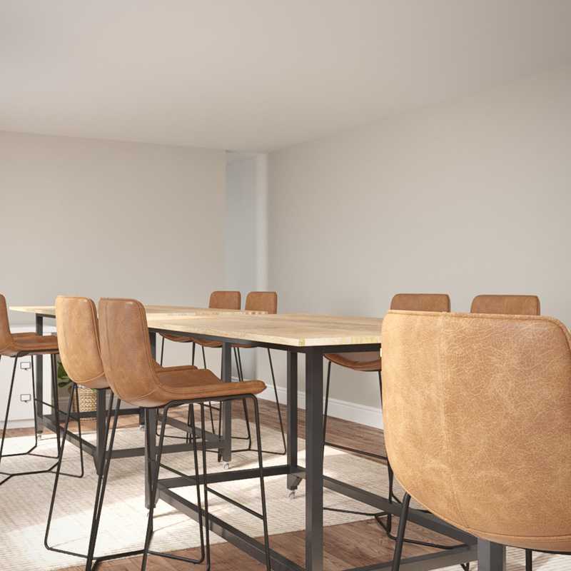 Midcentury Modern, Scandinavian Office Design by Havenly Interior Designer Priscila