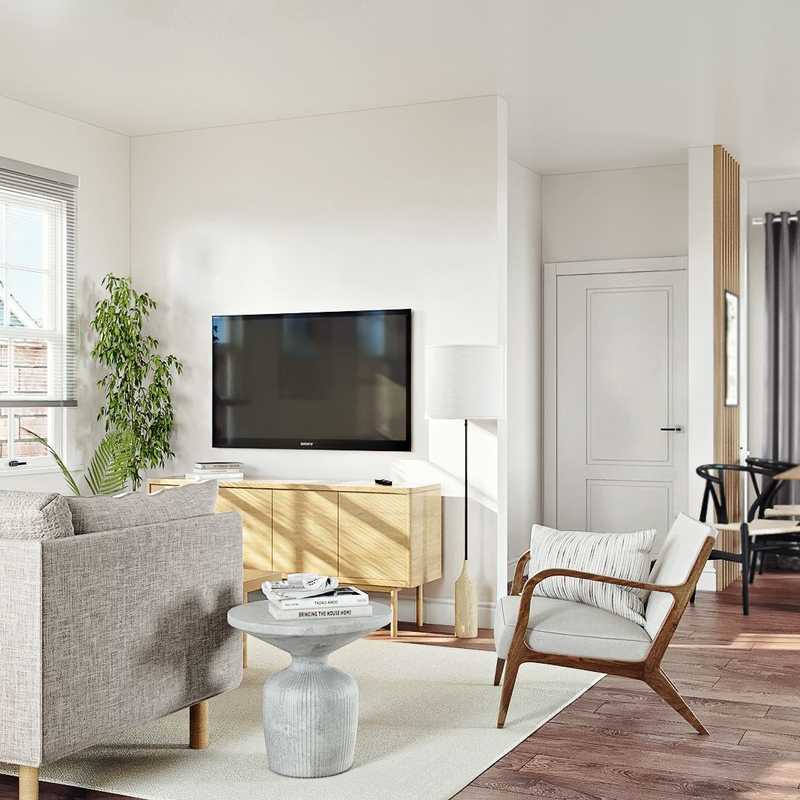 Contemporary, Minimal, Scandinavian Living Room Design by Havenly Interior Designer Marlene