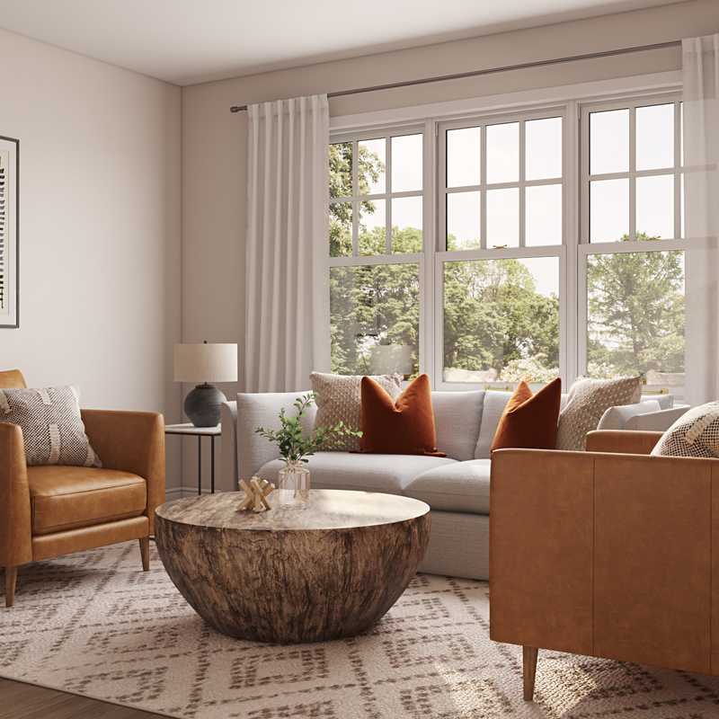 Farmhouse, Scandinavian Living Room Design by Havenly Interior Designer Taylor