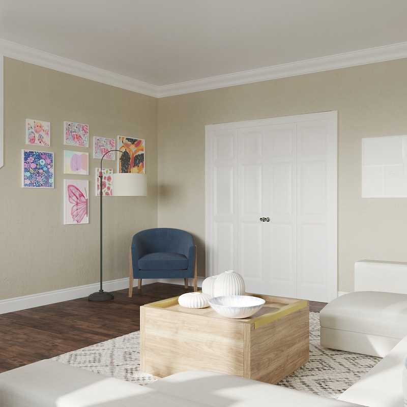 Coastal, Farmhouse Living Room Design by Havenly Interior Designer Marisol