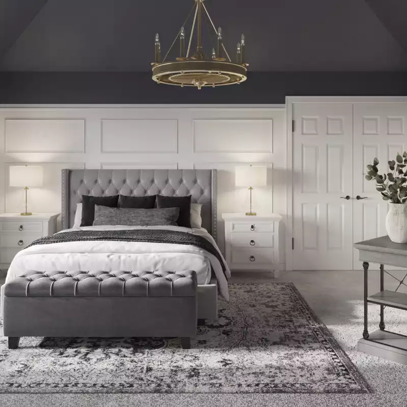Modern, Classic, Farmhouse Bedroom Design by Havenly Interior Designer Stacy