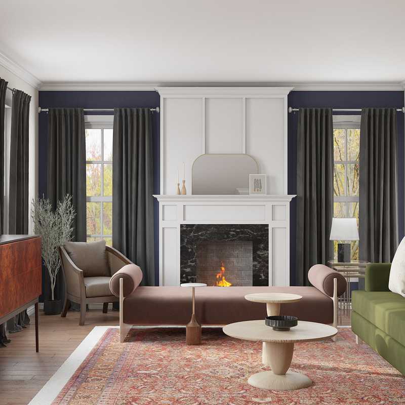 Modern, Classic, Eclectic, Vintage, Scandinavian Living Room Design by Havenly Interior Designer Delia