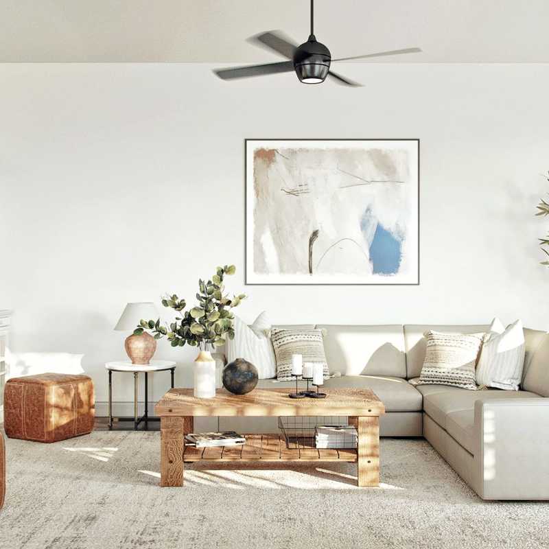 Classic, Rustic Living Room Design by Havenly Interior Designer Mariel