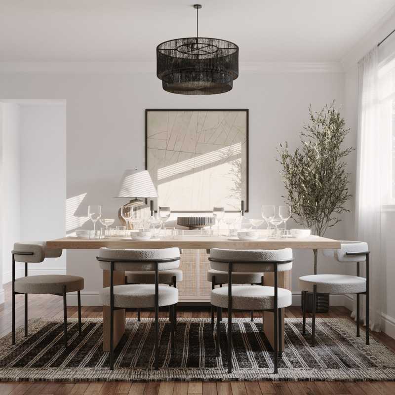Modern, Transitional Dining Room Design by Havenly Interior Designer Elle