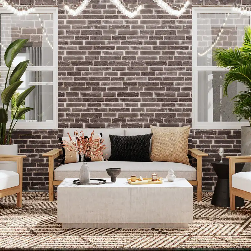 Bohemian, Minimal Outdoor Space Design by Havenly Interior Designer Veronica