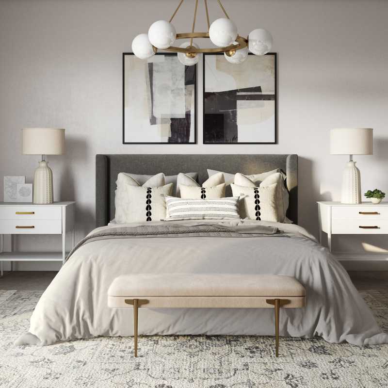 Contemporary, Modern, Glam Bedroom Design by Havenly Interior Designer Athina