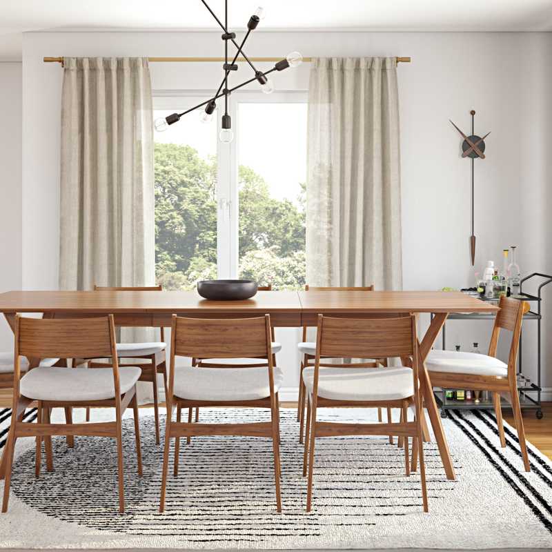 Midcentury Modern Dining Room Design by Havenly Interior Designer Gonzalo