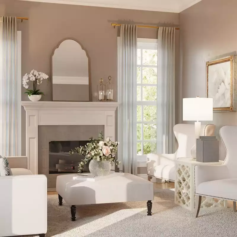 Classic, Traditional Living Room Design by Havenly Interior Designer Sara