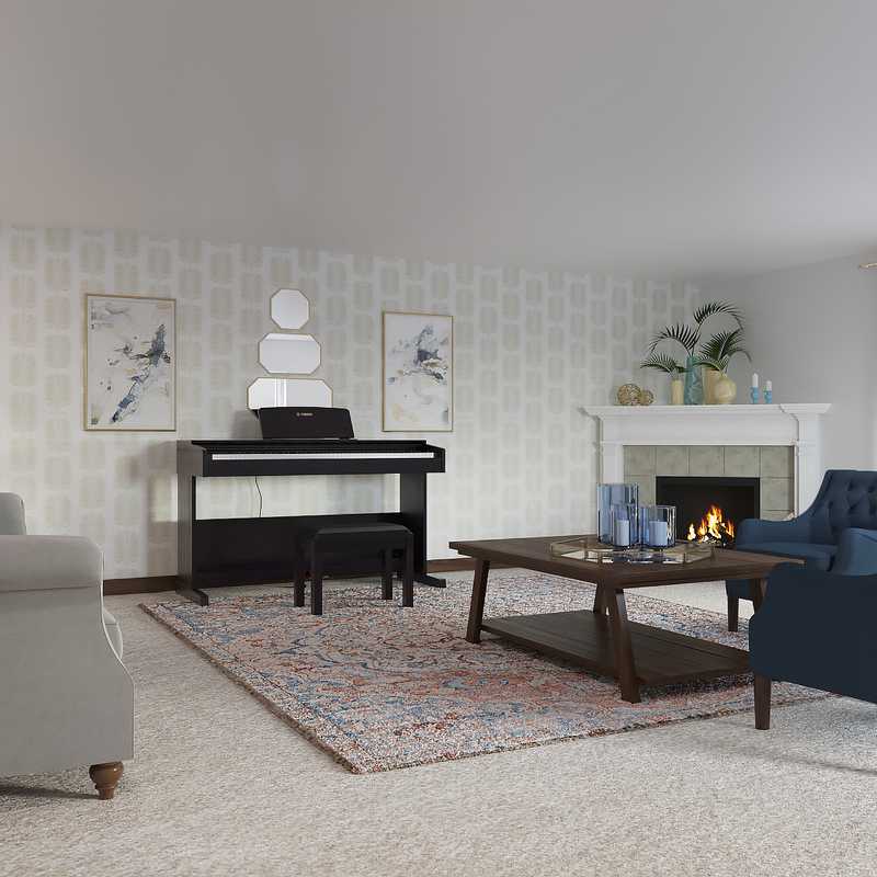 Living Room Design by Havenly Interior Designer Anna