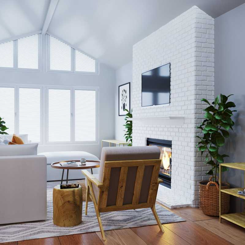 Midcentury Modern, Scandinavian Living Room Design by Havenly Interior Designer Mariela