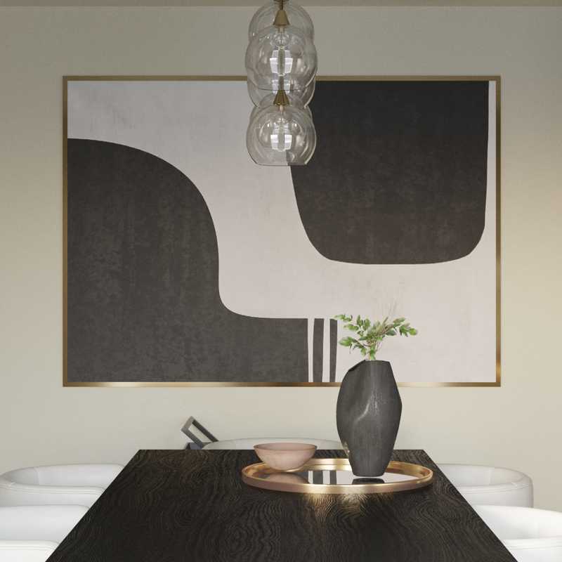 Modern, Eclectic, Scandinavian Dining Room Design by Havenly Interior Designer Gabriella