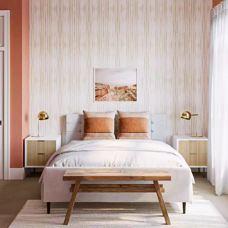 Modern, Midcentury Modern Bedroom Design by Havenly Interior Designer Elle