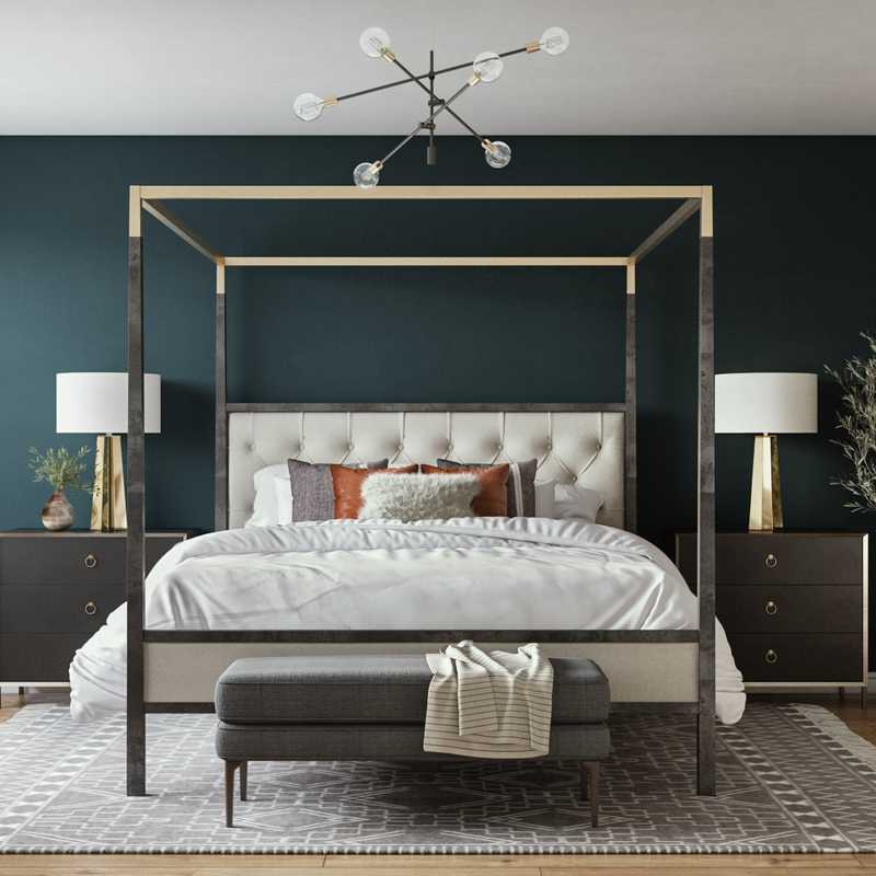 Midcentury Modern Bedroom Design by Havenly Interior Designer Ana