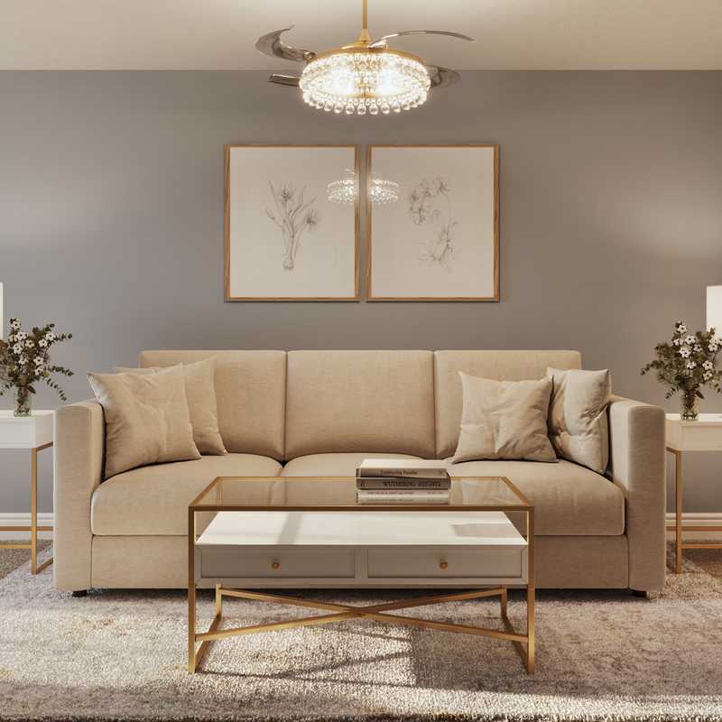 Classic, Coastal, Glam Bedroom Design by Havenly Interior Designer Nicole