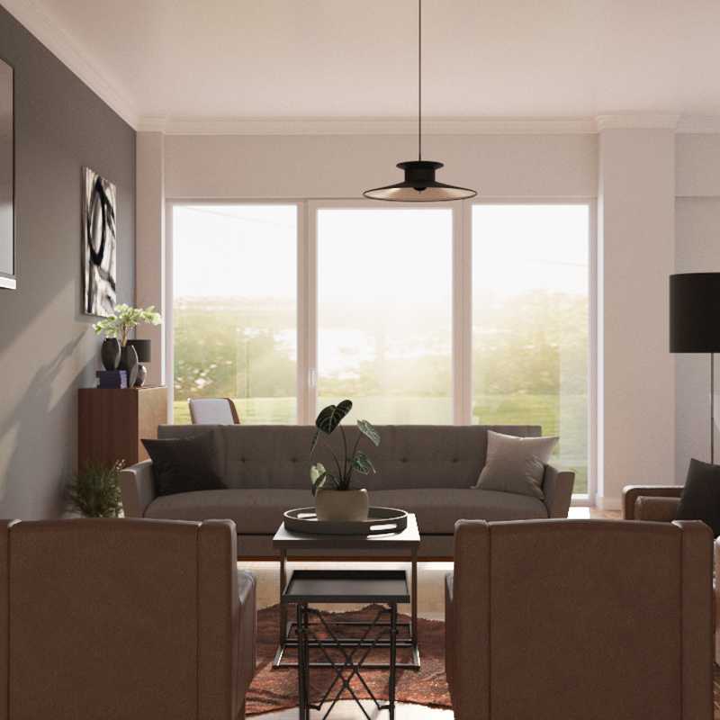 Modern, Industrial, Midcentury Modern, Minimal Living Room Design by Havenly Interior Designer Priscila